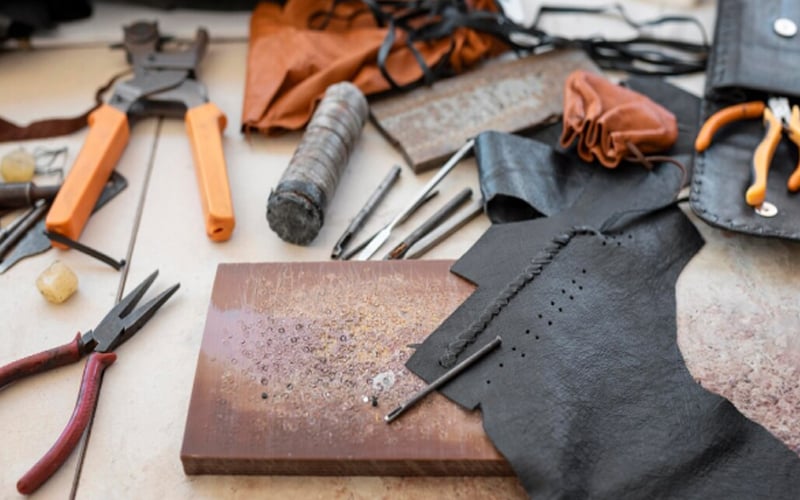 materials needed to repair a shoe