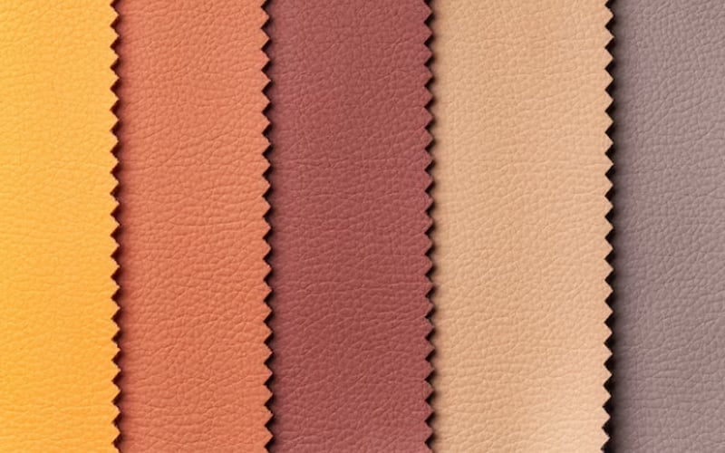 sample of leather textile