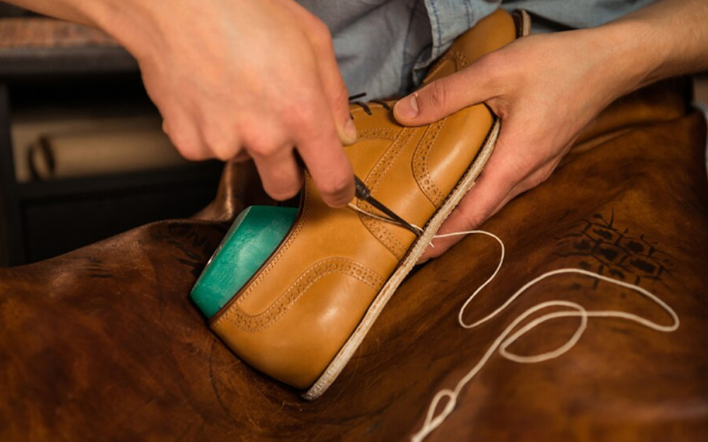leather to make shoes