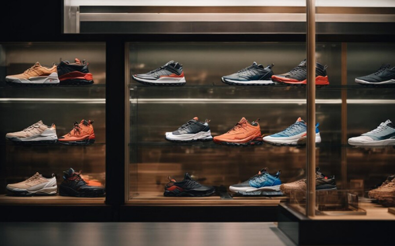 sneakers in the store