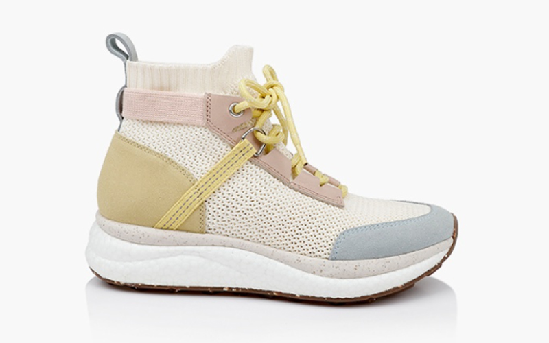 White Flyknit High-top Sneaker