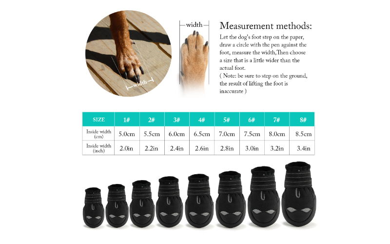 Dog Shoes Size Measurement Methods