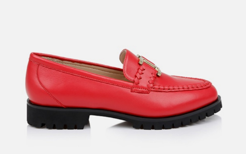 Fired Brick Leather Loafer